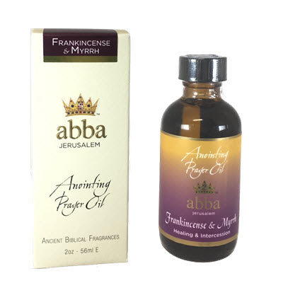 Frankincense & Myrrh Anointing Prayer Oil 2oz - Abba Oils Ltd